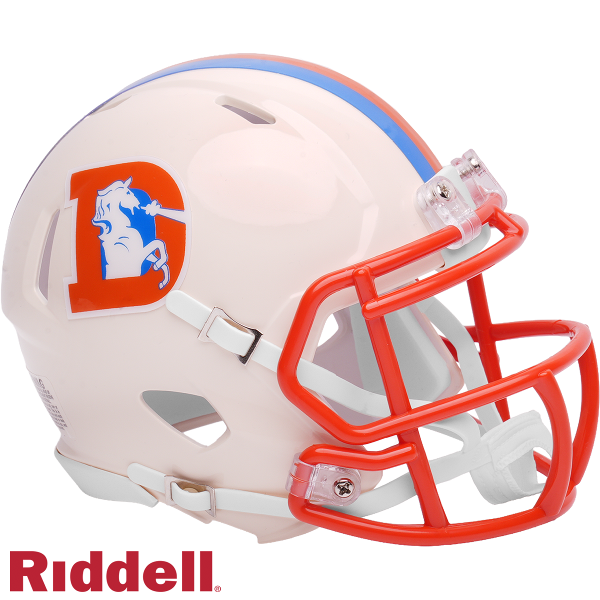 Denver Broncos Helmet Riddell Replica Full Size Speed Style Retro Collection