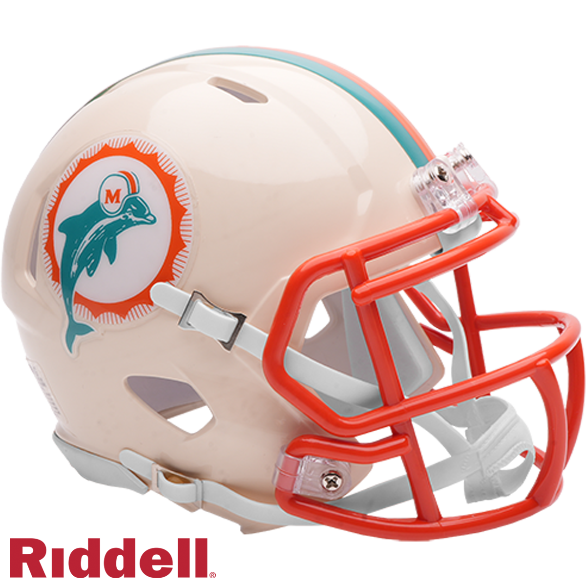 Miami Dolphins Helmet Riddell Replica Full Size Speed Style Retro Collection