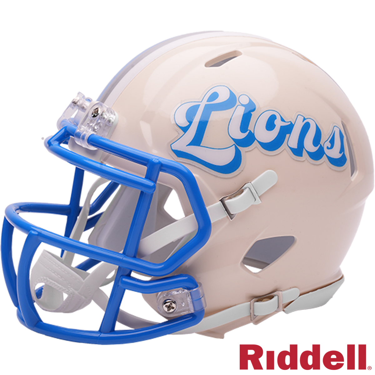 Detroit Lions Helmet Riddell Replica Full Size Speed Style Retro Collection