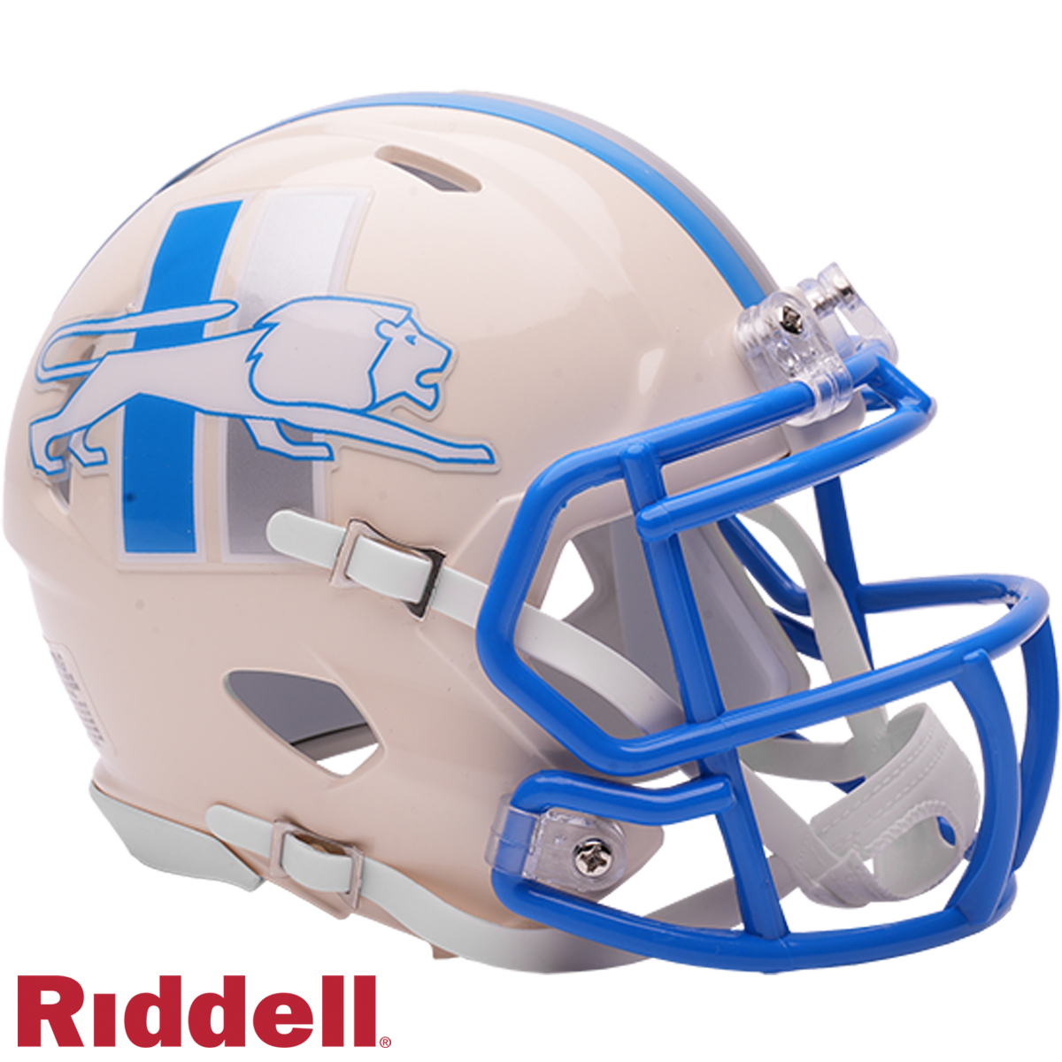 Detroit Lions Helmet Riddell Replica Full Size Speed Style Retro Collection