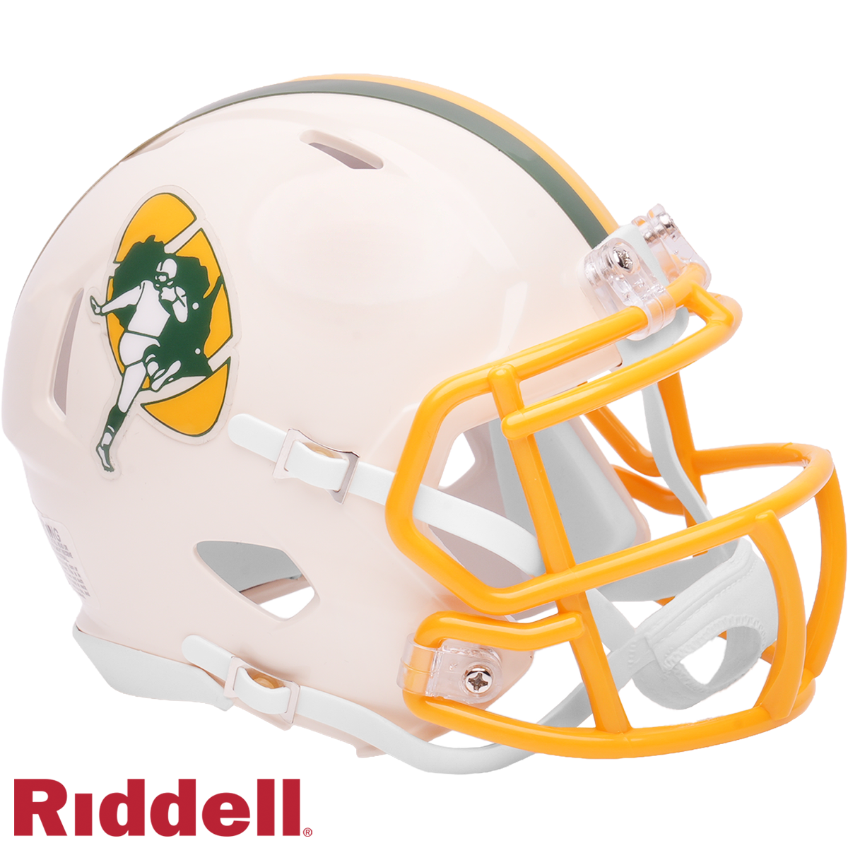 Green Bay Packers Helmet Riddell Replica Full Size Speed Style Retro Collection