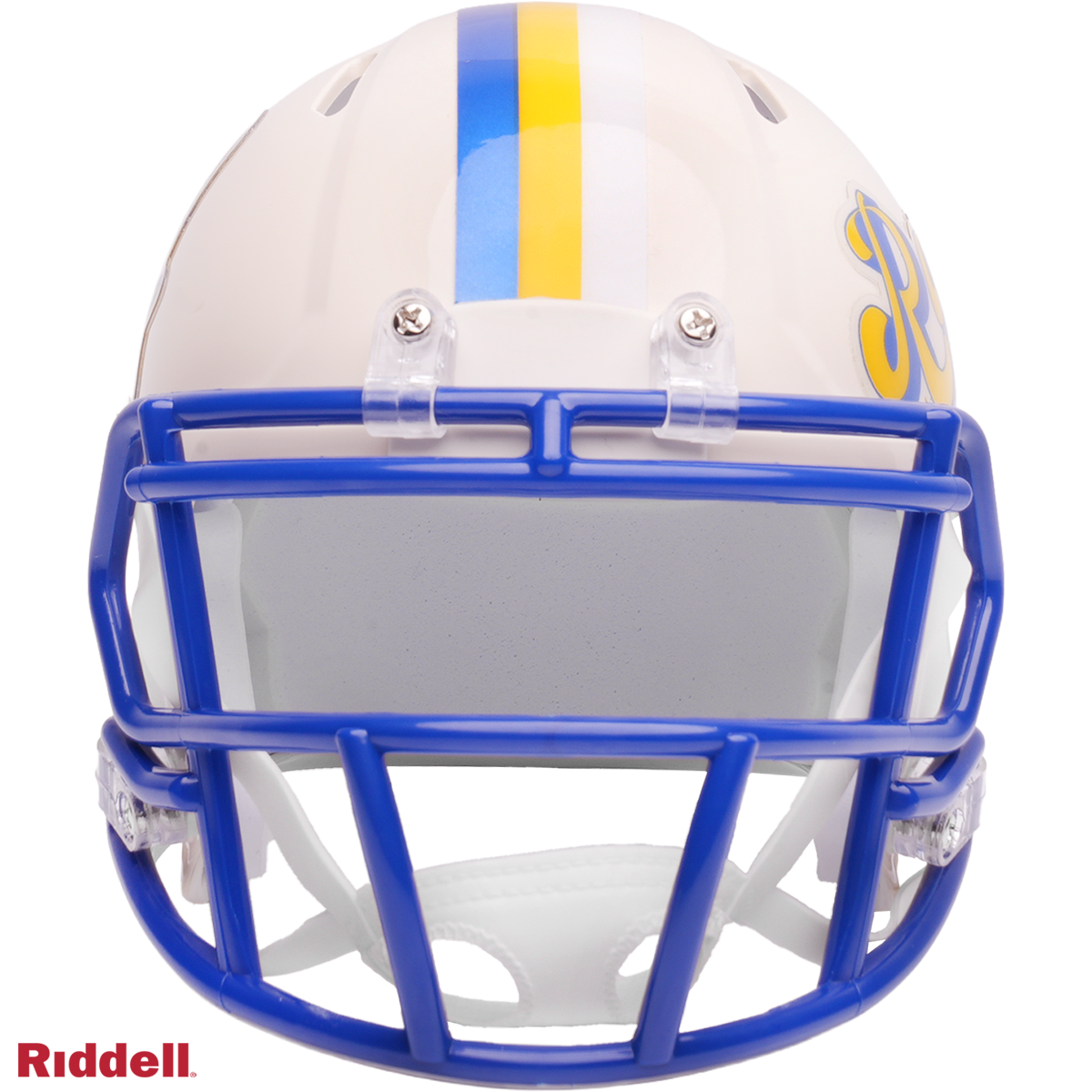 Los Angeles Rams Helmet Riddell Replica Full Size Speed Style Retro Collection