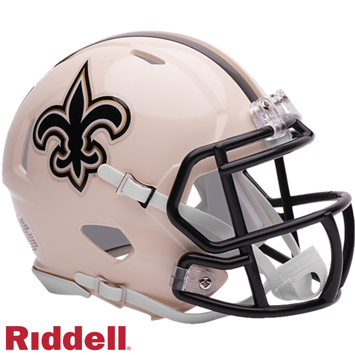 New Orleans Saints Helmet Riddell Replica Mini Speed Style Retro Collection