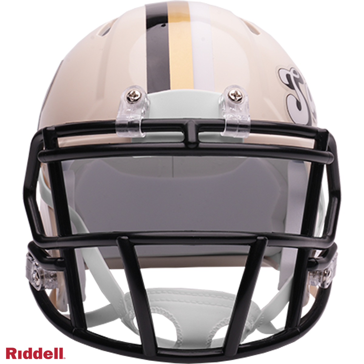 New Orleans Saints Helmet Riddell Replica Mini Speed Style Retro Collection