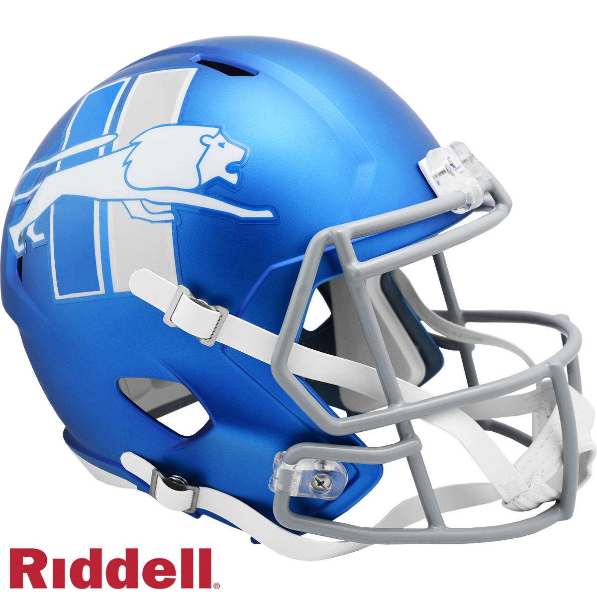 Detroit Lions Helmet Riddell Replica Full Size Speed Style On-Field Alternate 2023