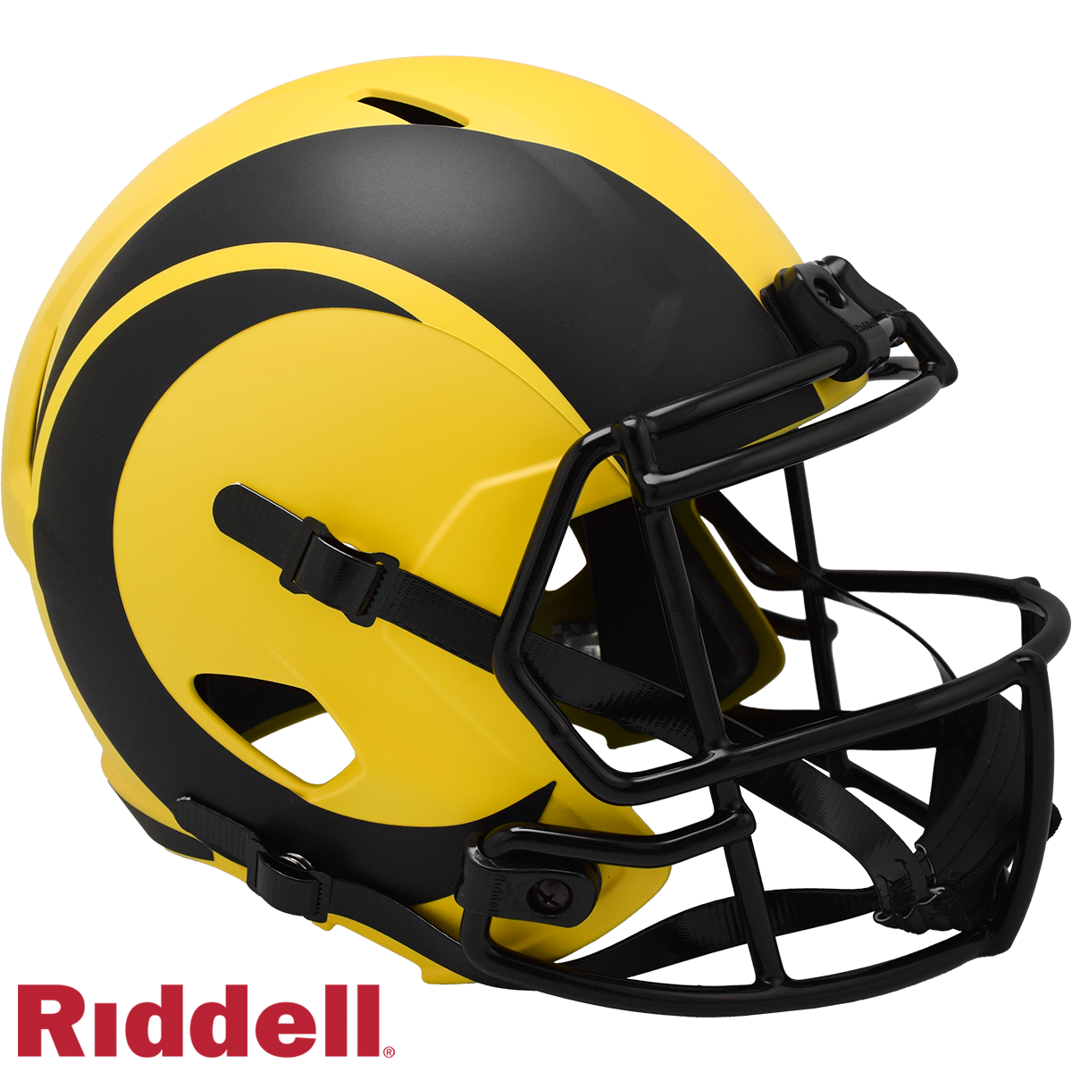 Los Angeles Rams Helmet Riddell Replica Full Size Speed Style Rave Alternate