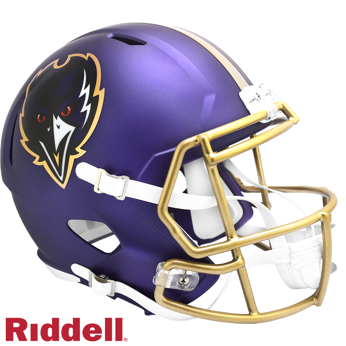 Baltimore Ravens Helmet Riddell Replica Full Size Speed Style On-Field Alternate 2024