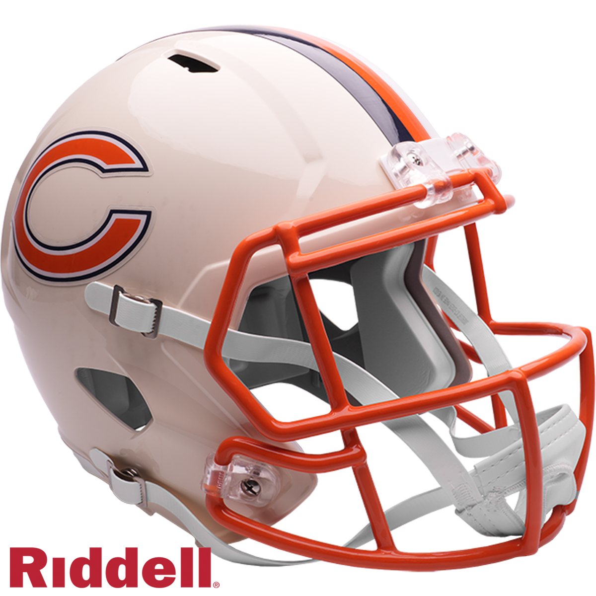 Chicago Bears Helmet Riddell Replica Full Size Speed Style Retro Collection