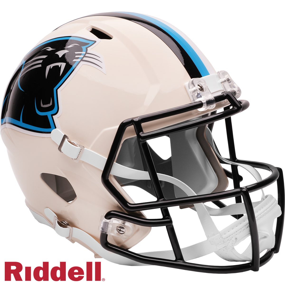 Carolina Panthers Helmet Riddell Replica Full Size Speed Style Retro Collection