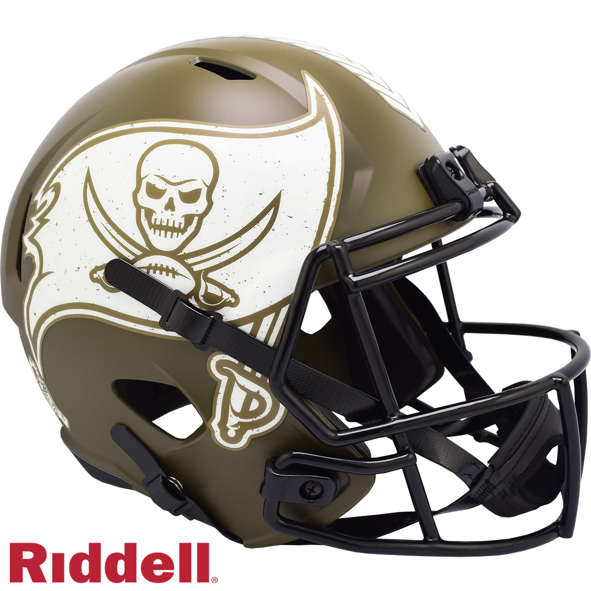 Tampa Bay Buccaneers Helmet Riddell Replica Full Size Speed Style Salute To Service 2022