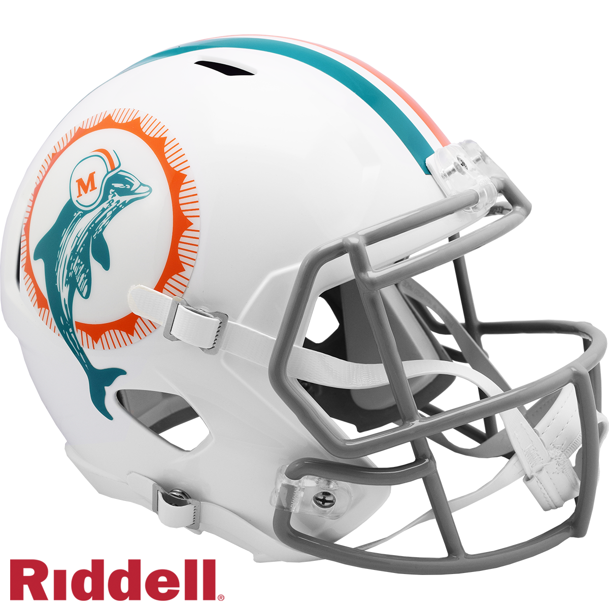 Miami Dolphins Helmet Riddell Replica Full Size Speed Style 1972 T/B