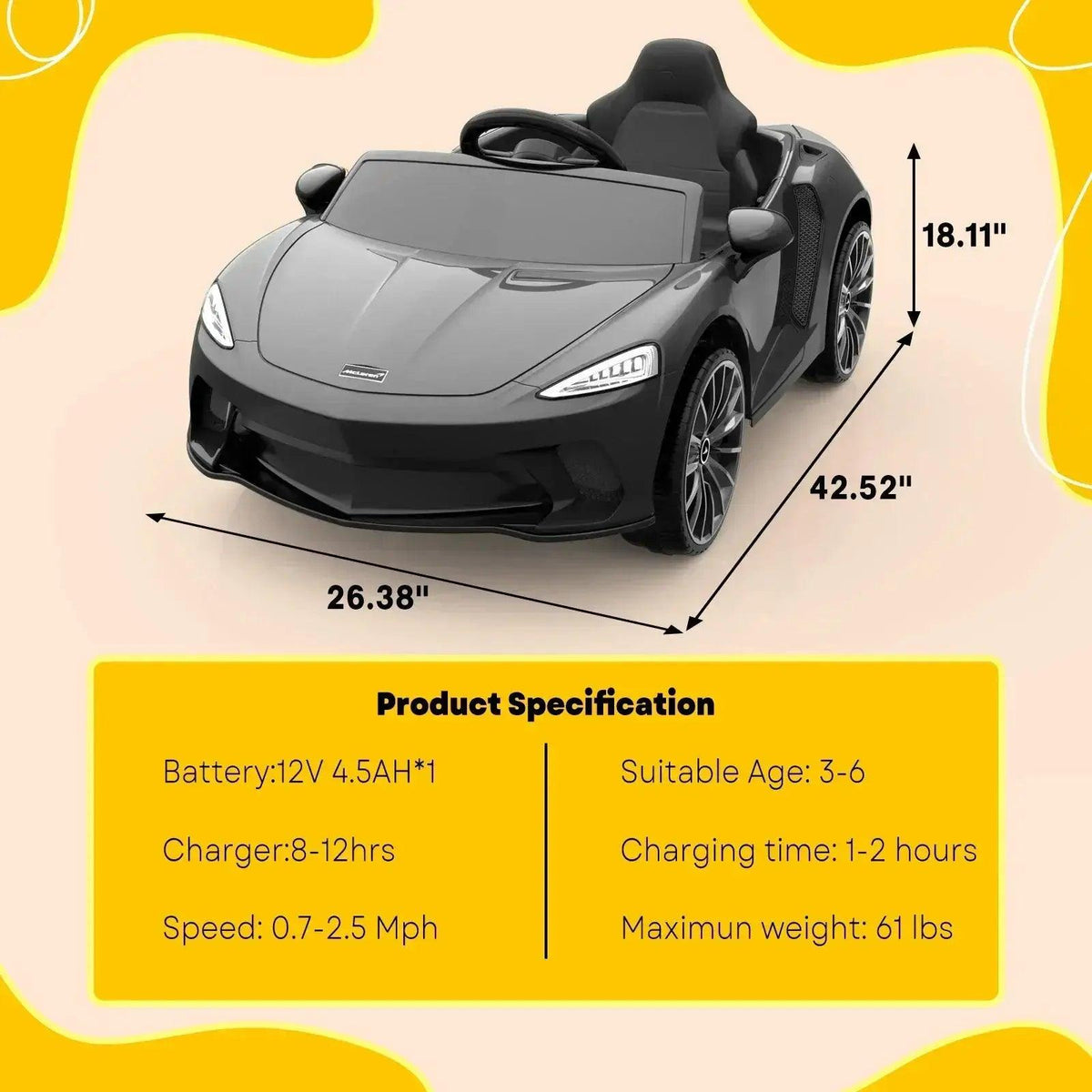  Licensed 12V Ride On Car For Kids With Remote Control -  ToylandEU™