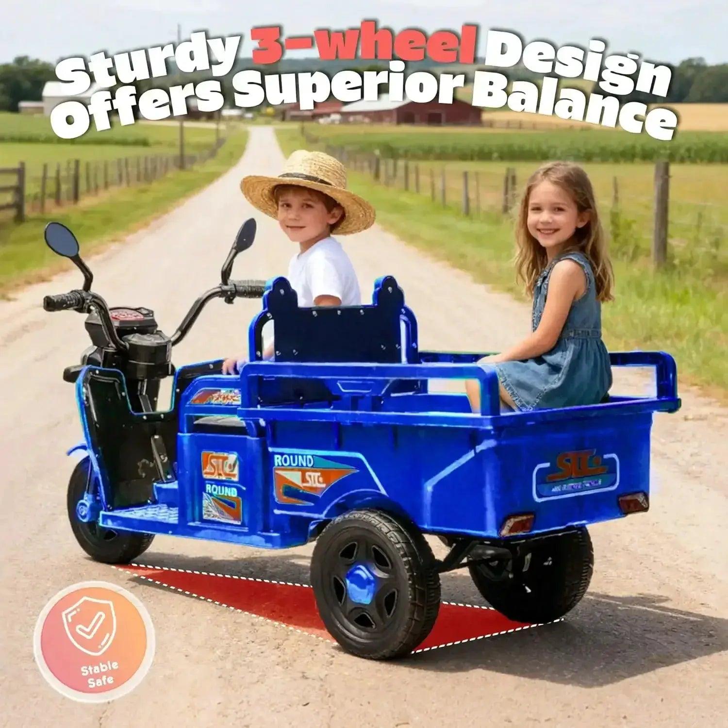  12V Kids Ride On Car With Large Cargo Storage Capacity -  ToylandEU™