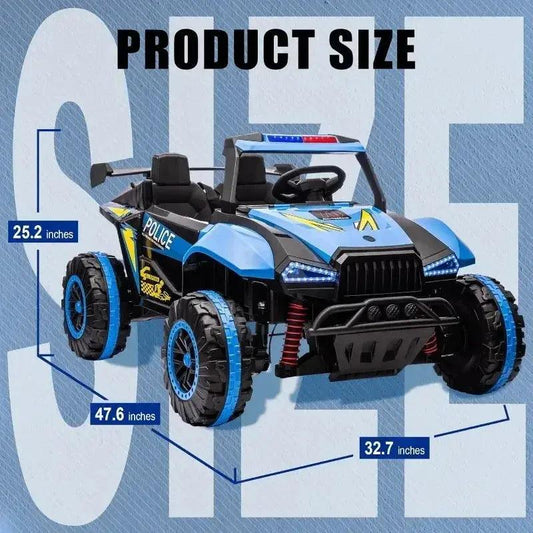  24V Police Ride On Car With Remote Control Smooth Ride -  ToylandEU™