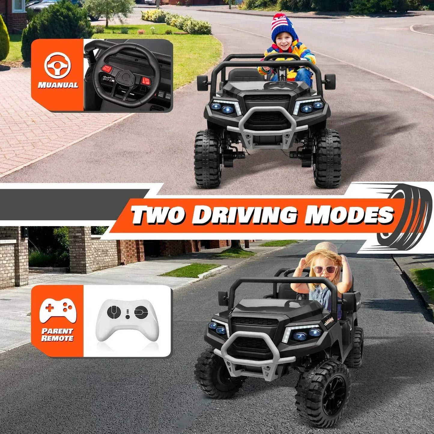 Ride On Car 4WD Dual Drive Modes With Remote Control - ToylandEU