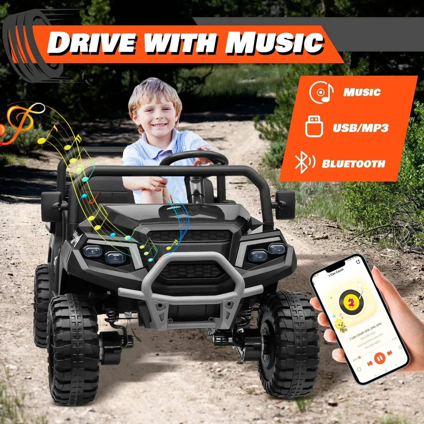 Ride On Car 4WD Dual Drive Modes With Remote Control - ToylandEU