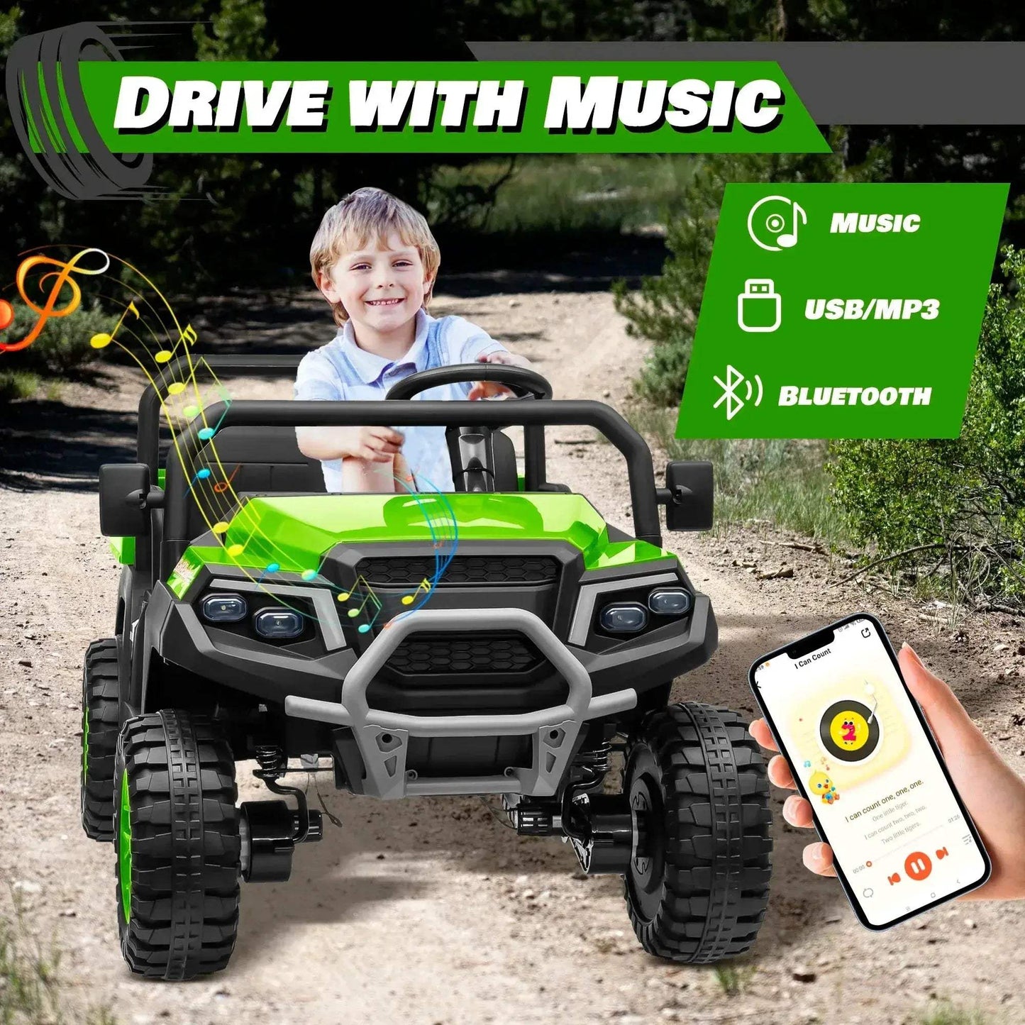 Ride On Car 4WD Dual Drive Modes With Remote Control - ToylandEU