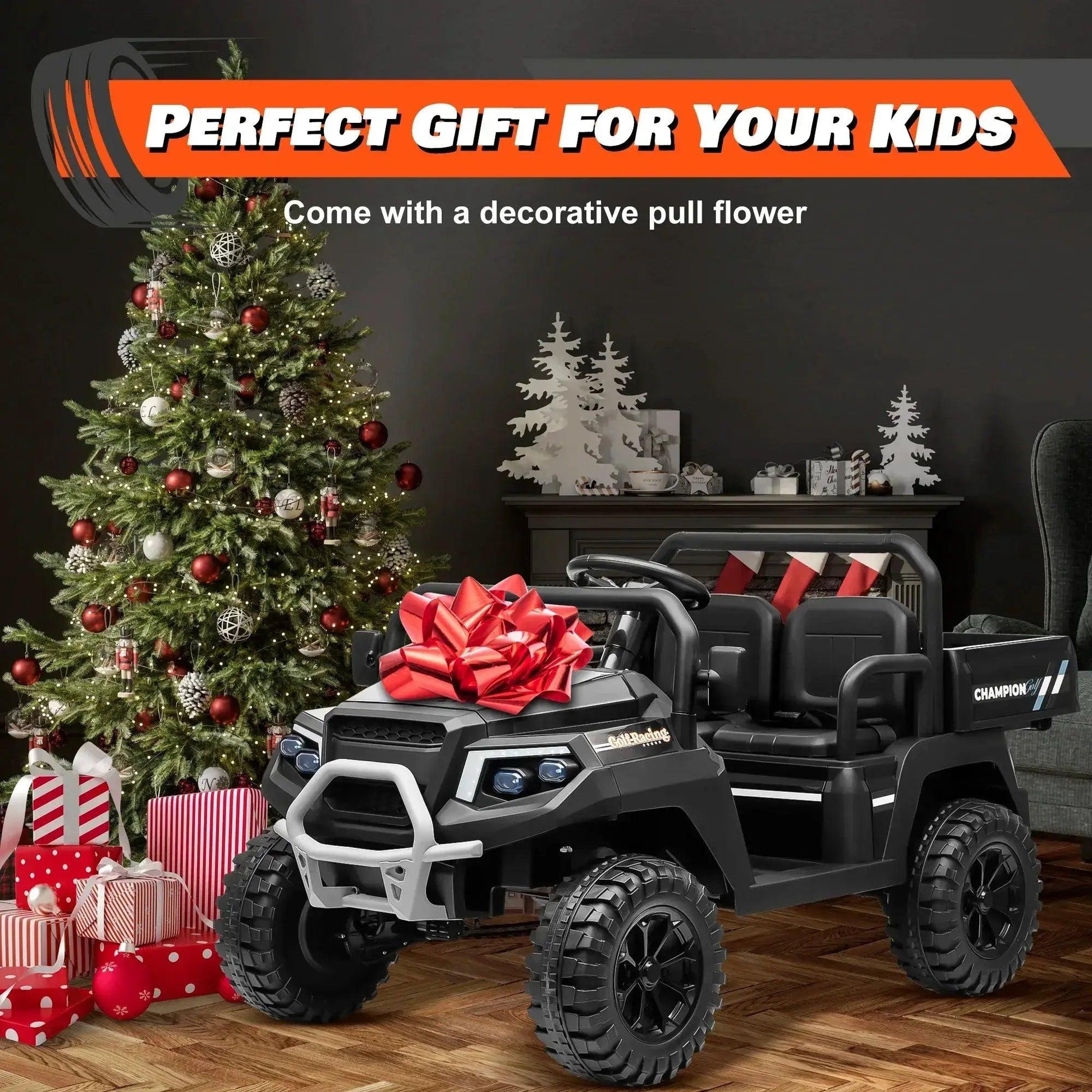  Ride On Car 4WD With Remote Control Dual Drive Modes -  ToylandEU™