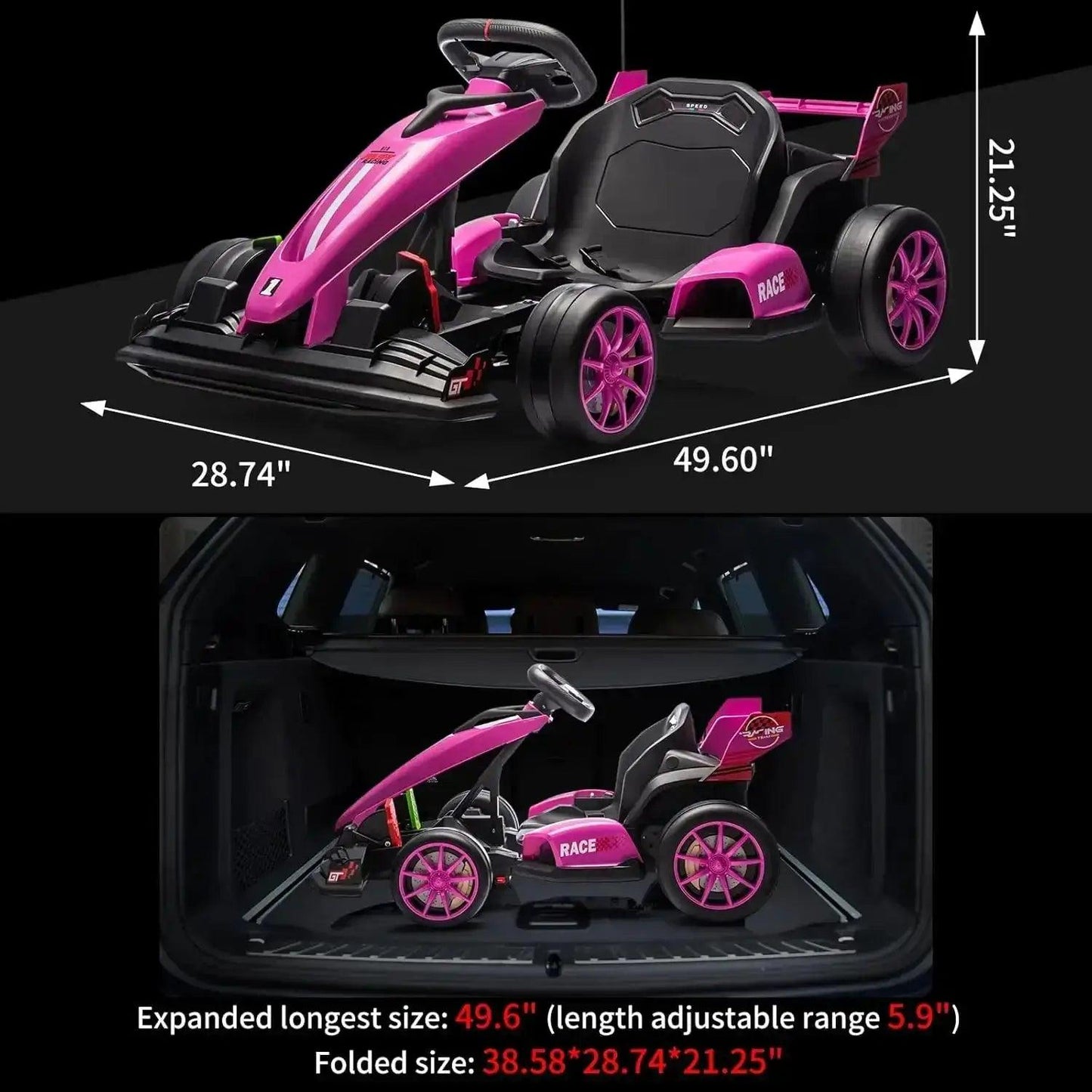  Electric Ride On Car Drift Kart For Kids Adjustable Seat -  ToylandEU™