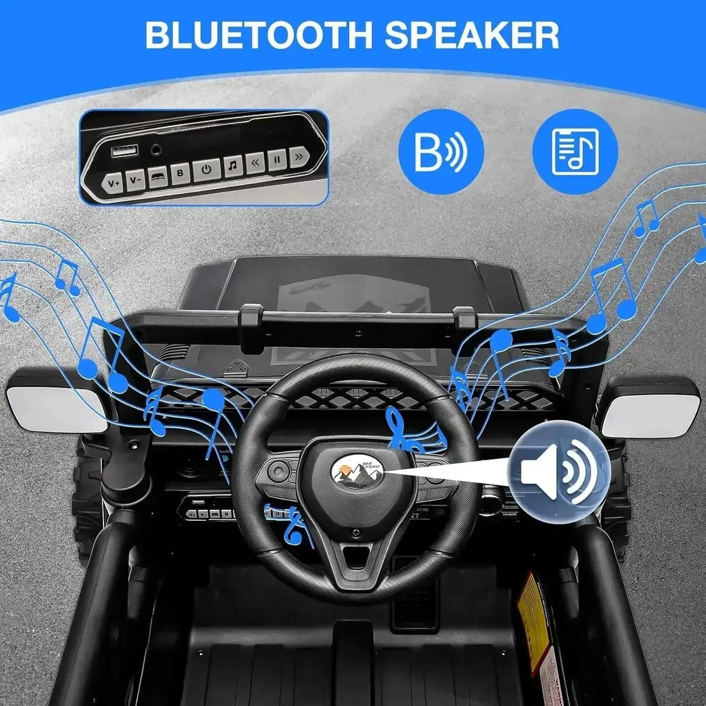  12V Kids Ride On Truck With Remote Control LED Lights -  ToylandEU™
