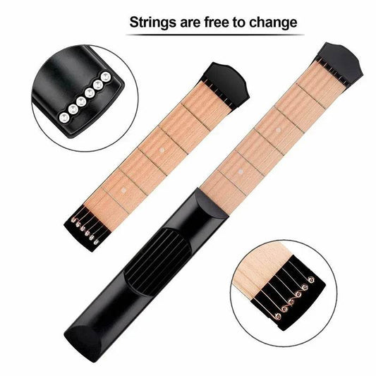 Right-Hand 4-Fret 6-String Pocket Guitar Neck Practice Tool - ToylandEU