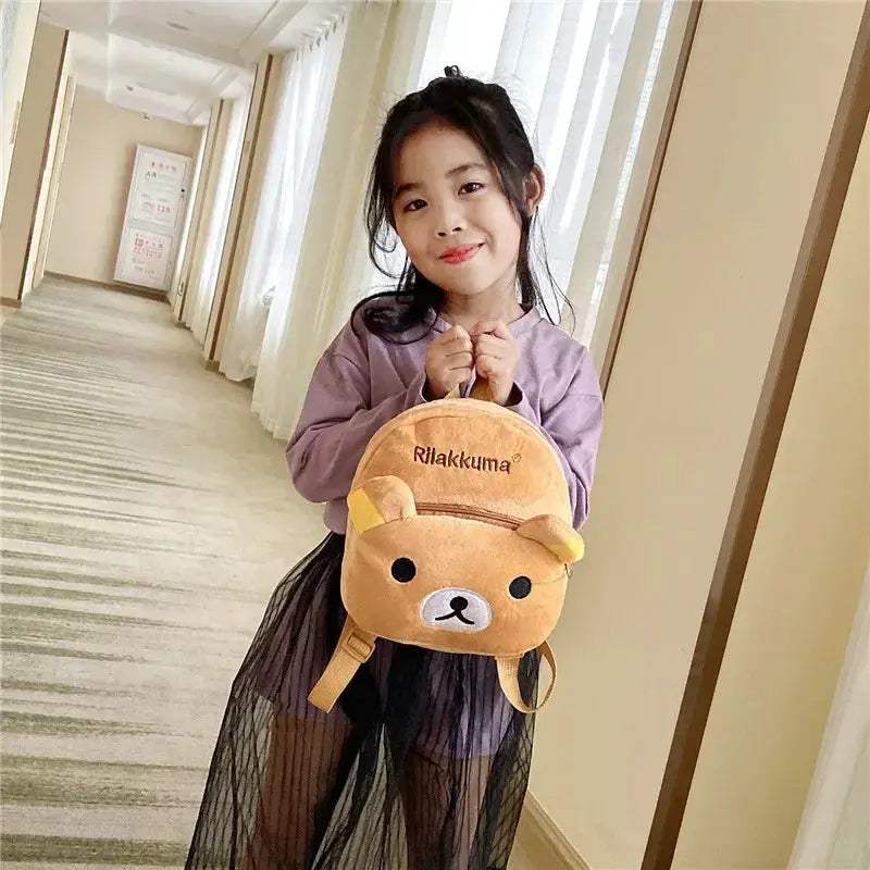 Rilakkuma Plush Backpack 25cm Cute Kawaii School Bag - ToylandEU