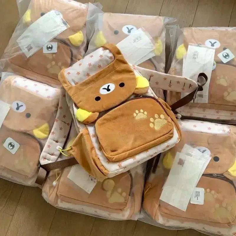  Rilakkuma Plush Backpack Clamshell Large Capacity -  ToylandEU™
