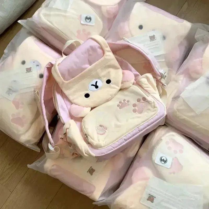  Rilakkuma Plush Backpack Clamshell Large Capacity -  ToylandEU™