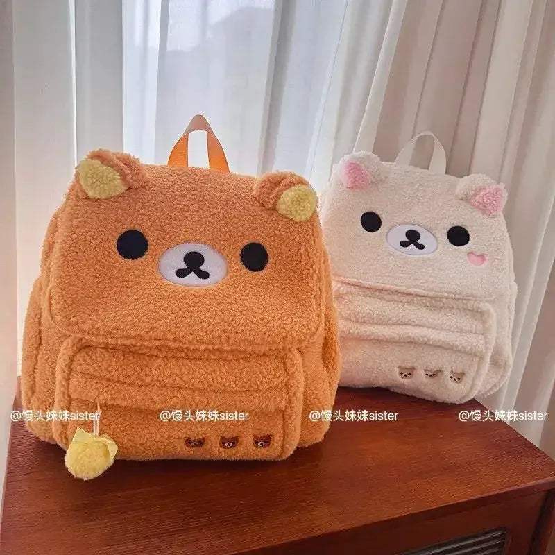 Rilakkuma Plush Backpack Korilakkuma Large Capacity - ToylandEU