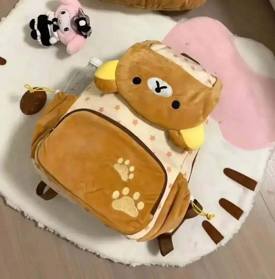 Rilakkuma Plush Backpack Large Capacity Kawaii Bag - ToylandEU