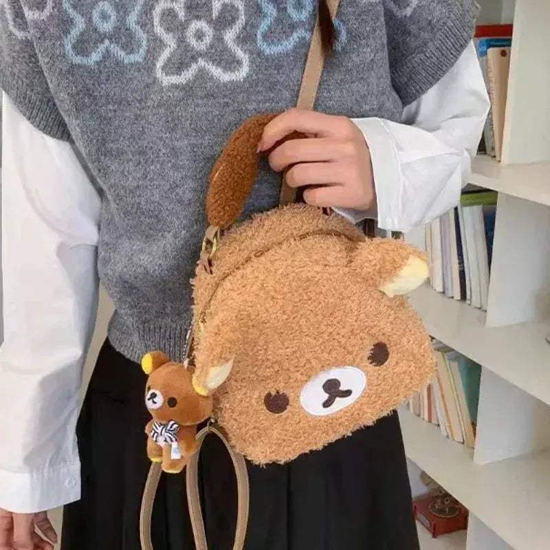 Rilakkuma Plush Bear Backpack Cute Lightweight Travel Accessory - ToylandEU