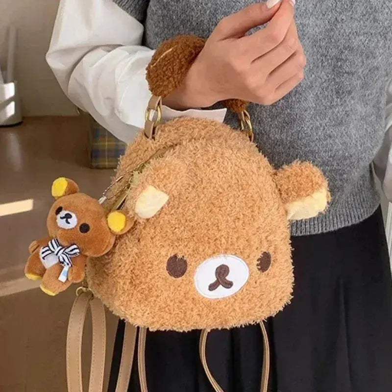 Rilakkuma Plush Bear Backpack Cute Lightweight Travel Accessory - ToylandEU