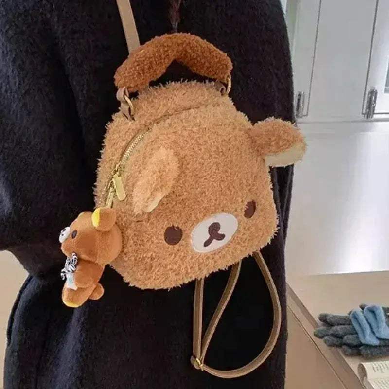 Rilakkuma Plush Bear Backpack Cute Lightweight Travel Accessory - ToylandEU