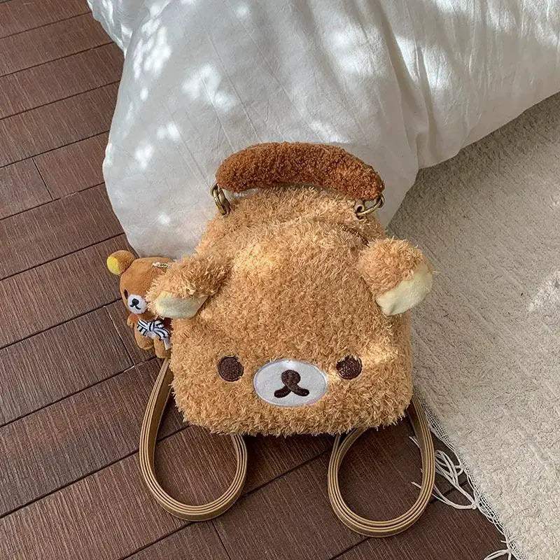 Rilakkuma Plush Bear Backpack Cute Lightweight Travel Accessory - ToylandEU