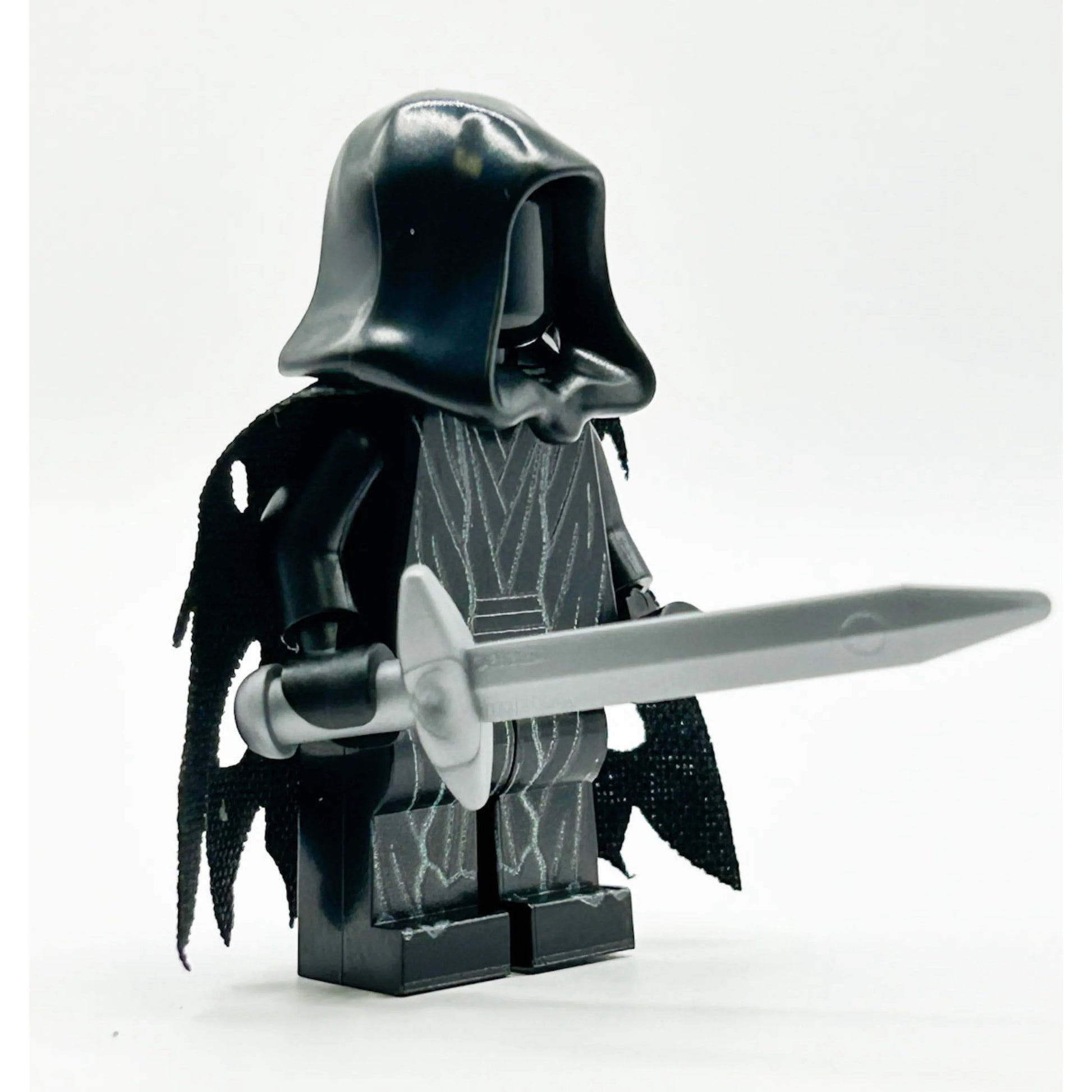 LEGO Nazgul Ringwraith Figure With Black Tattered Cape Authentic LEGO Parts Collectible Figure - ToylandEU