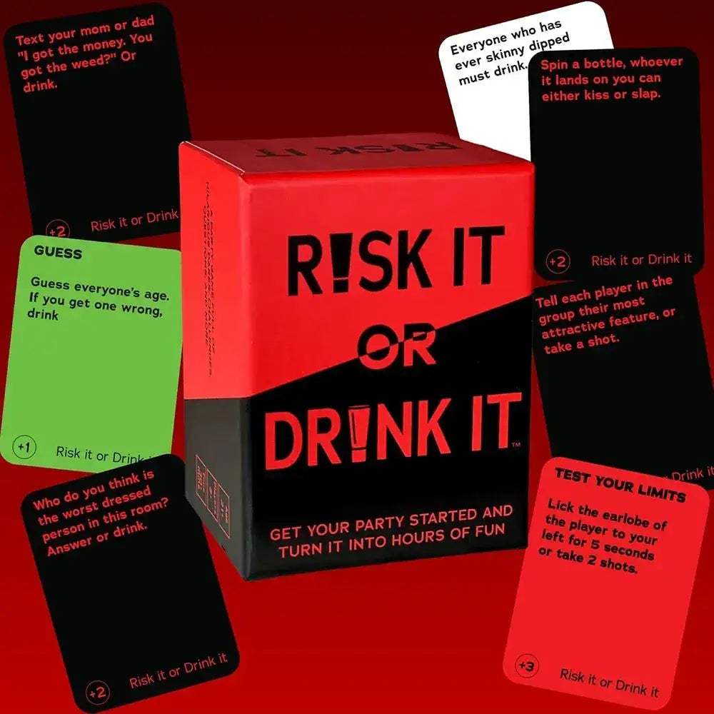 Risk It Or Drinking Card Game Party Celebration Night - ToylandEU