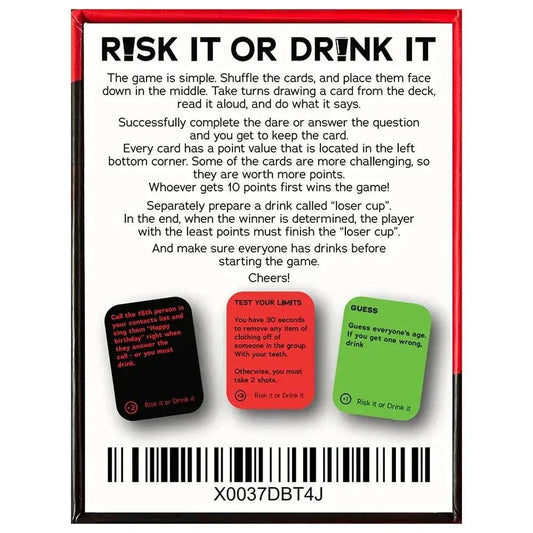  Risk It Or Drinking Card Game Party Game Pro Edition -  ToylandEU™