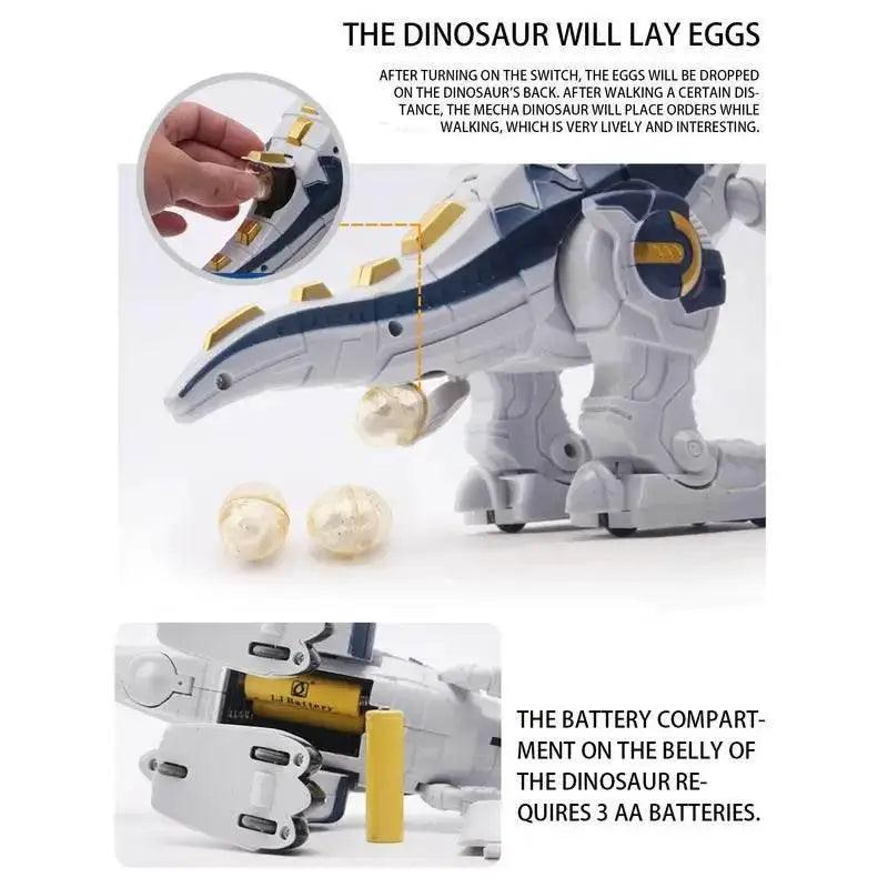  Roaring T-Rex Walking Action Figure Toy with Lights and Sounds for Kids -  ToylandEU™