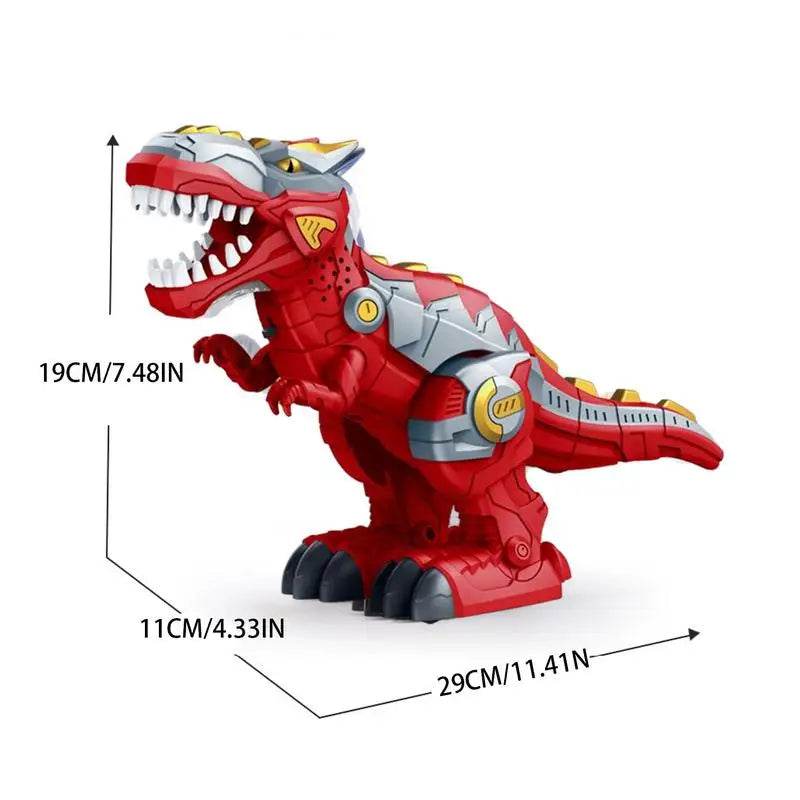 Roaring T-Rex Walking Action Figure Toy with Lights and Sounds for Kids - ToylandEU