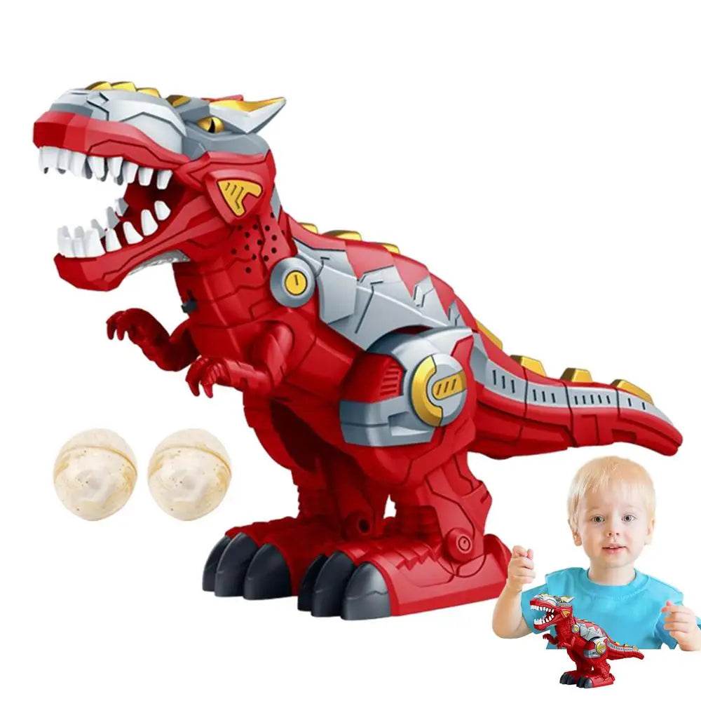 Roaring T-Rex Walking Action Figure Toy with Lights and Sounds for Kids - ToylandEU