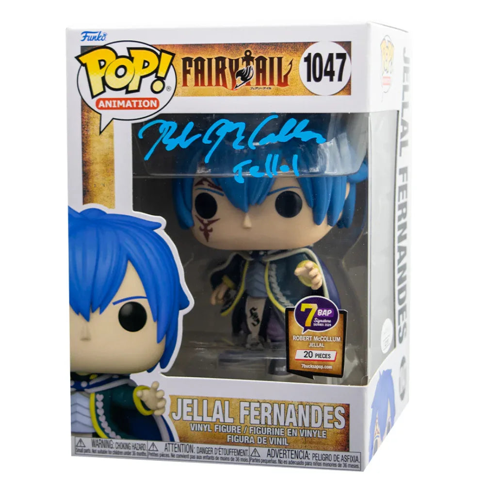 Autographed Funko Pop Jellal Fernandes Collectible With 7BAP Sticker