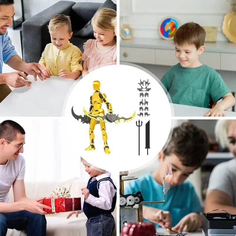 Robot Action Figure Multi Jointed Articulated Figure Robot - ToylandEU