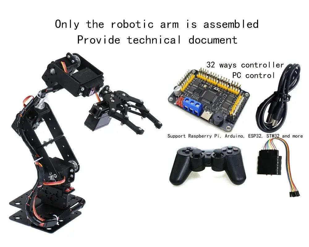  Programmable 6 DOF Robotic Arm Kit For Arduino And Pi -  ToylandEU™