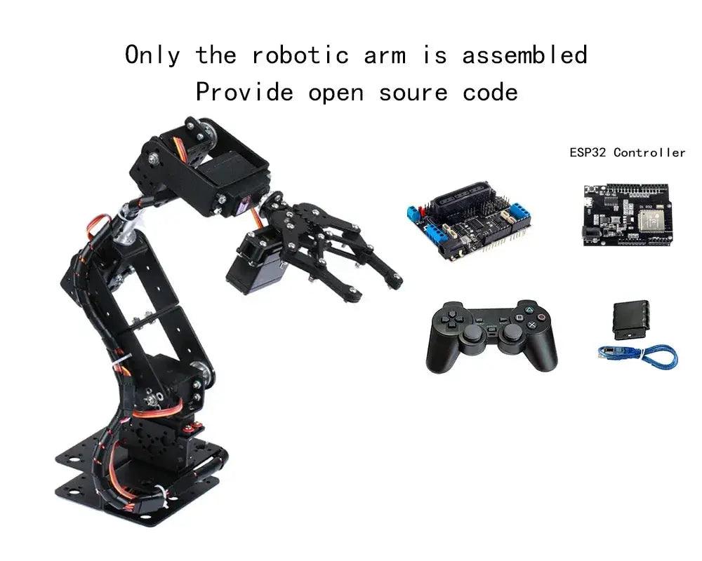  Programmable 6 DOF Robotic Arm Kit For Arduino And Pi -  ToylandEU™