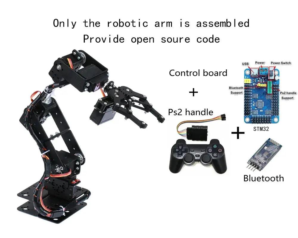  Programmable 6 DOF Robotic Arm Kit For Arduino And Pi -  ToylandEU™