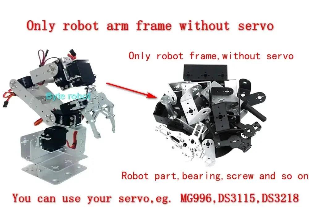  Programmable 6 DOF Robotic Arm Kit For Arduino And Pi -  ToylandEU™