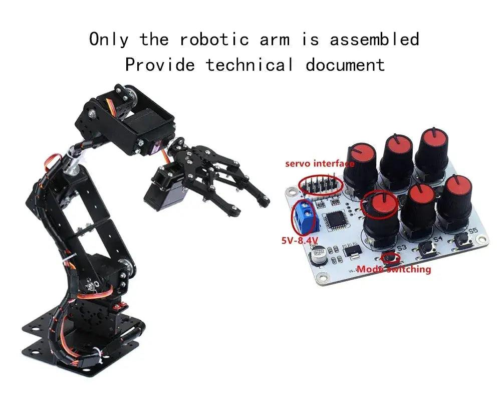  Programmable 6 DOF Robotic Arm Kit For Arduino And Pi -  ToylandEU™