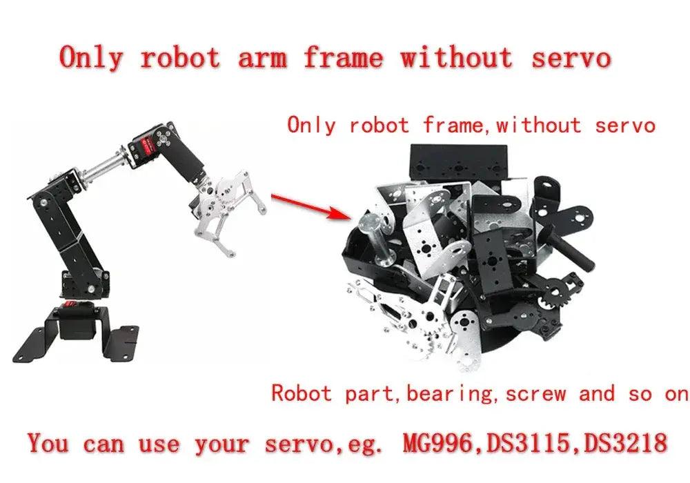  Programmable 6 DOF Robotic Arm Kit For Arduino And Pi -  ToylandEU™