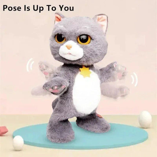  Robot Cat Toy Large Dancing Walking Talking Plush Pet -  ToylandEU™