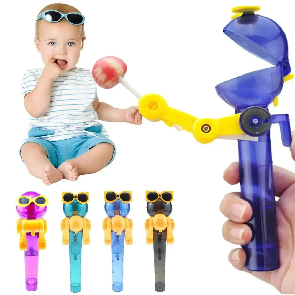 Robot Lollipop Holder Decompression Toy for Kids Candy Storage - ToylandEU